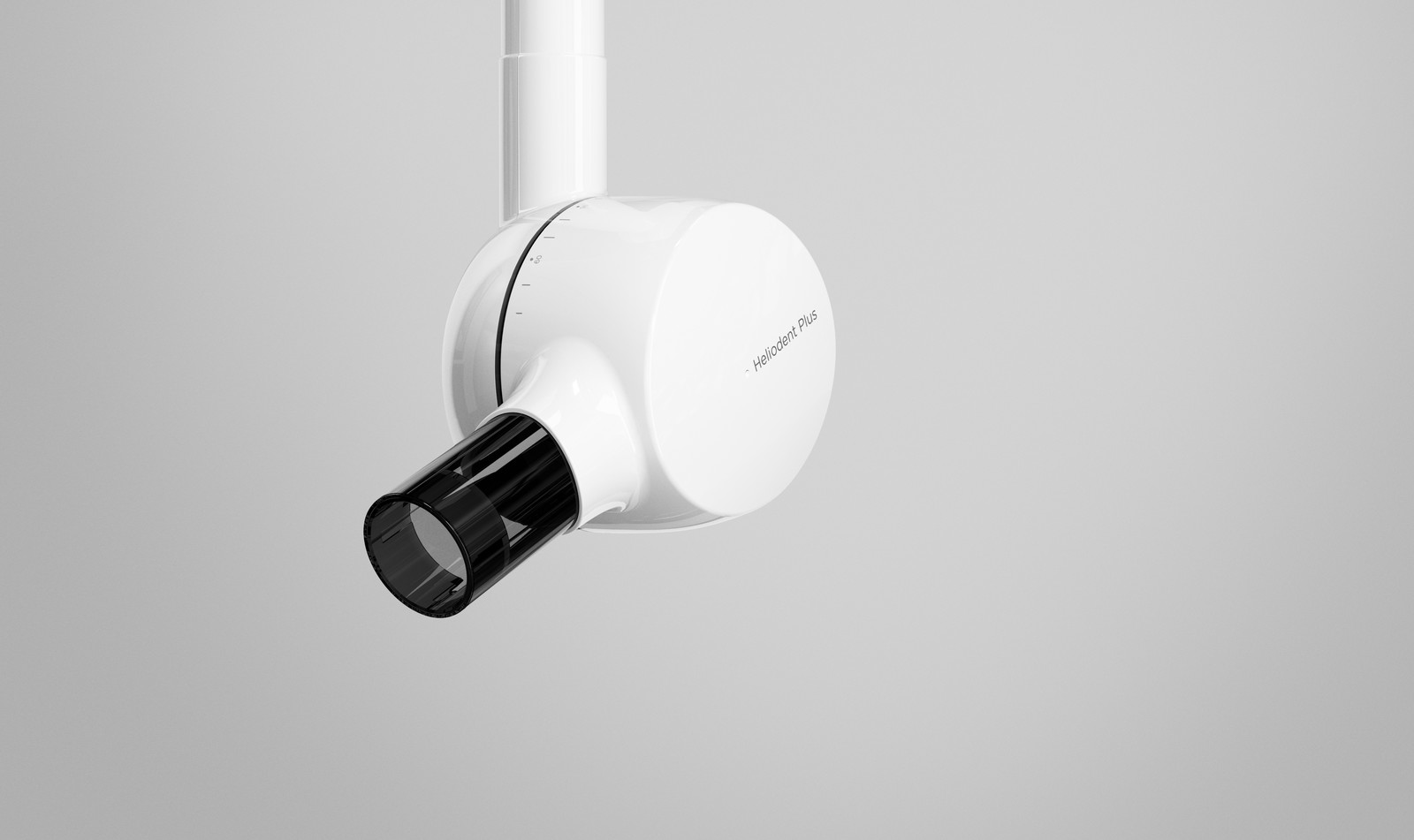 Heliodent Plus — raio-X intraoral, vista do cabeçote e braço