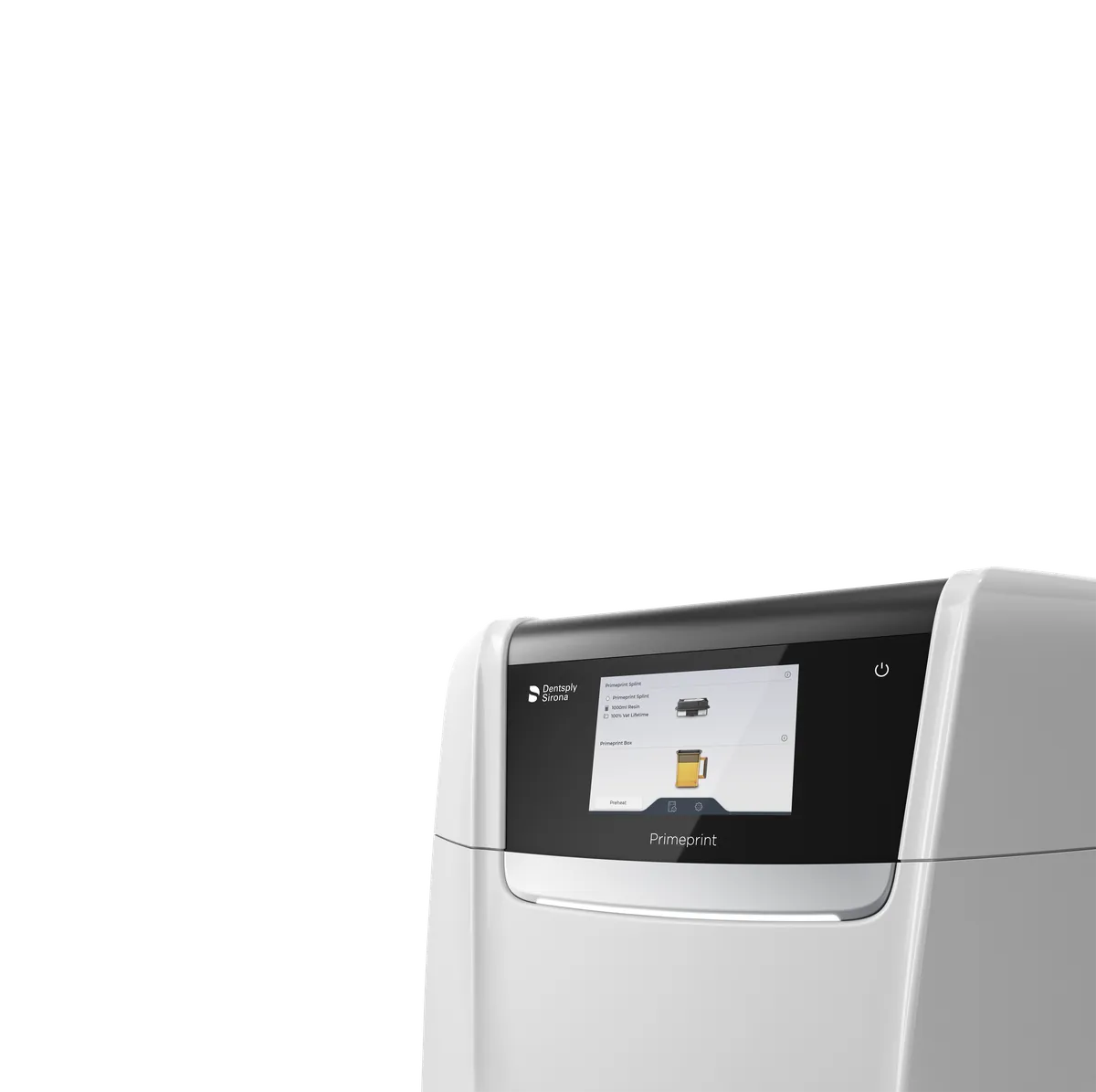 Detalhe do display touch da Primeprint PPU
